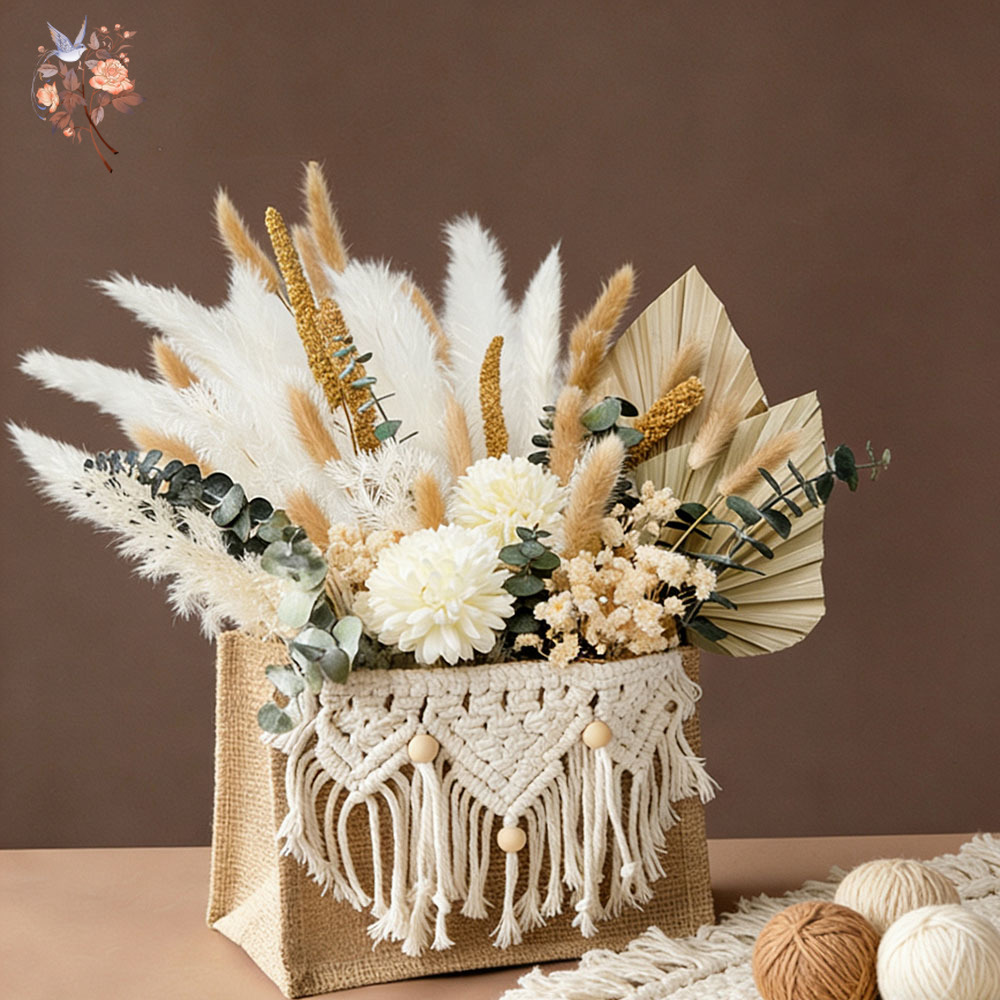 Artificial Dried Flower Bouque - Dried Flower Bunch ulasan dan harga