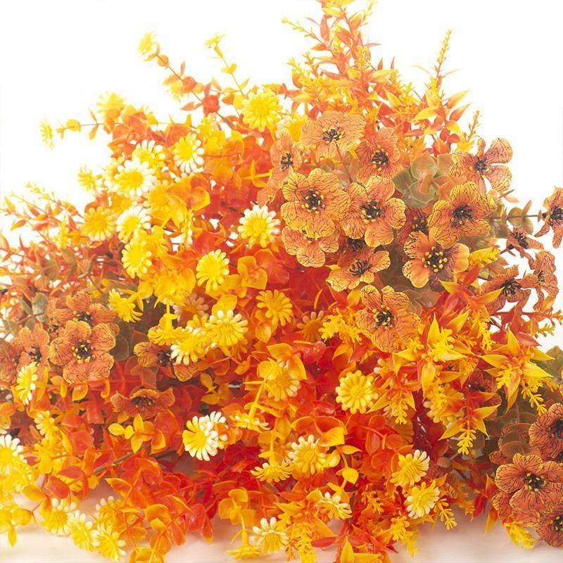 1Pcs Bundle Artificial Fall Fl - Dried Flower Bunch ulasan dan harga