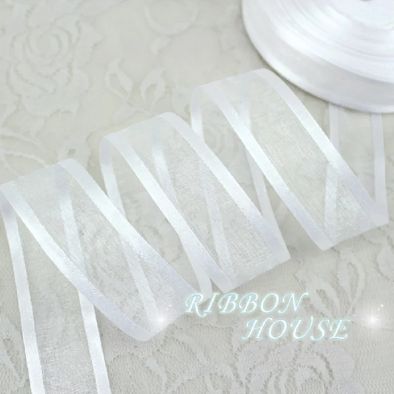 (50 Yards/roll) 25mm Broadside - Ribbon Organza Roll ulasan dan harga