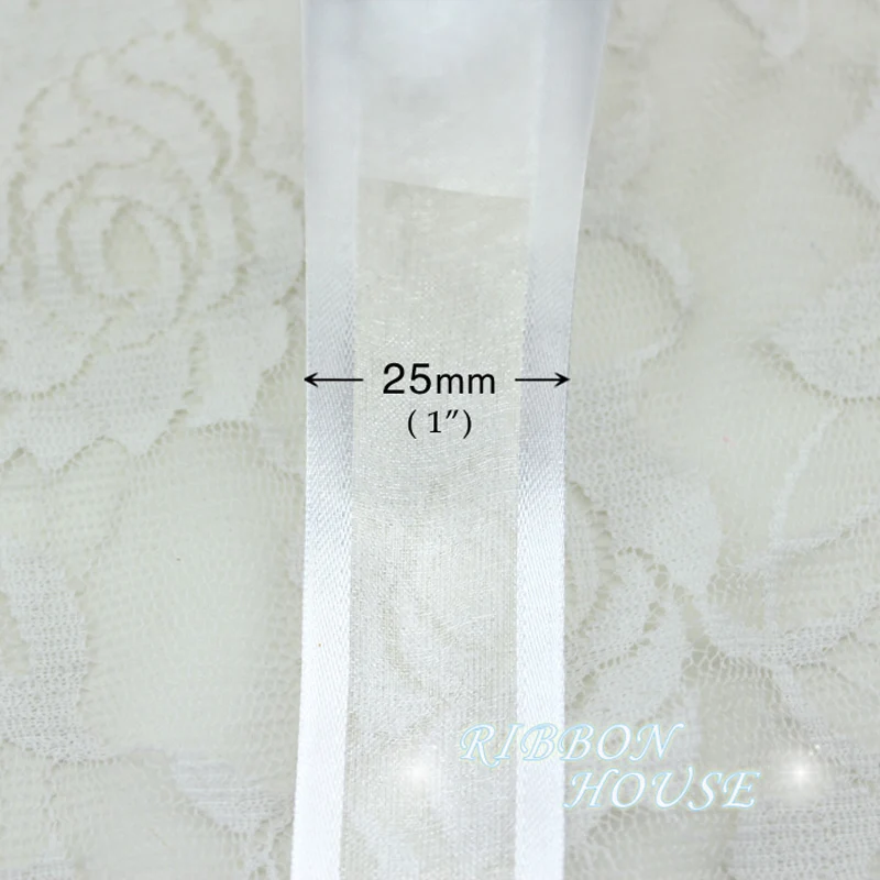 (50 Yards/roll) 25mm Broadside - Ribbon Organza Roll ulasan dan harga
