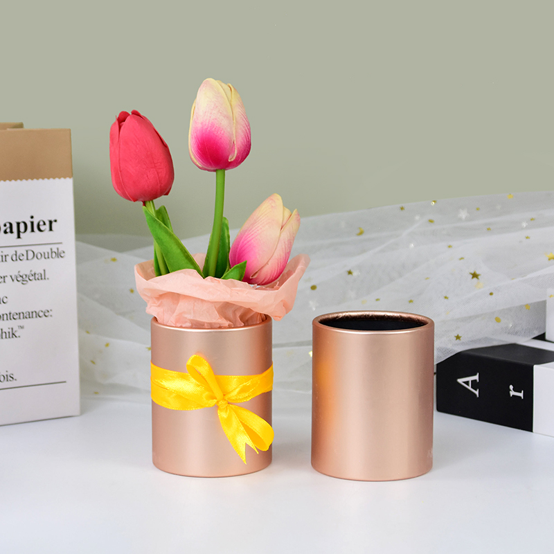 4pcs Mini Round Flower Box Gif - Florist Supply Buckets ulasan dan harga