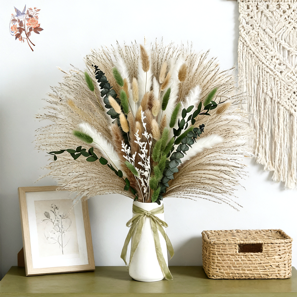 85PCS Natural Dried Flowers Pa - Dried Flower Bunch ulasan dan harga