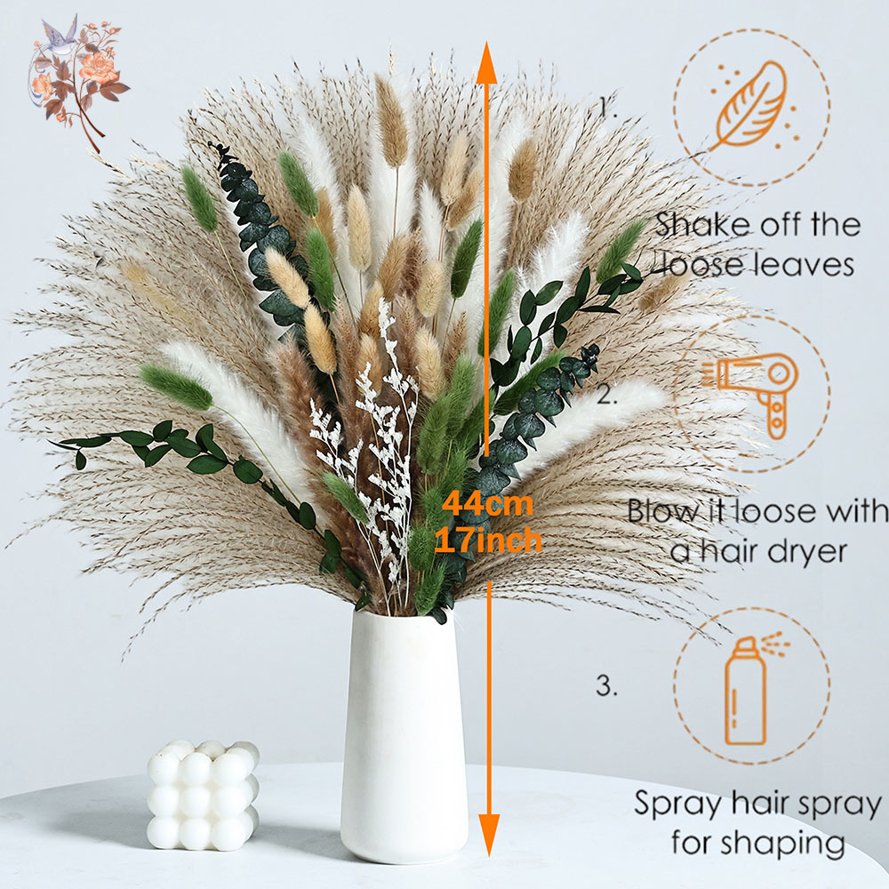 85PCS Natural Dried Flowers Pa - Dried Flower Bunch ulasan dan harga