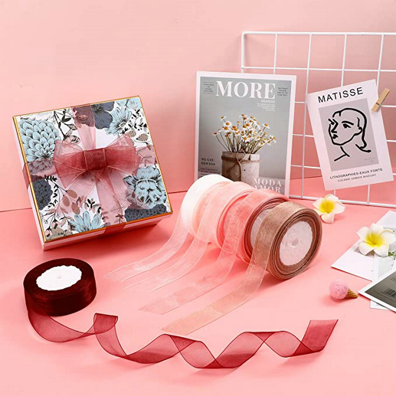 50 Yards/Roll Organza Ribbon W - Ribbon Organza Roll ulasan dan harga