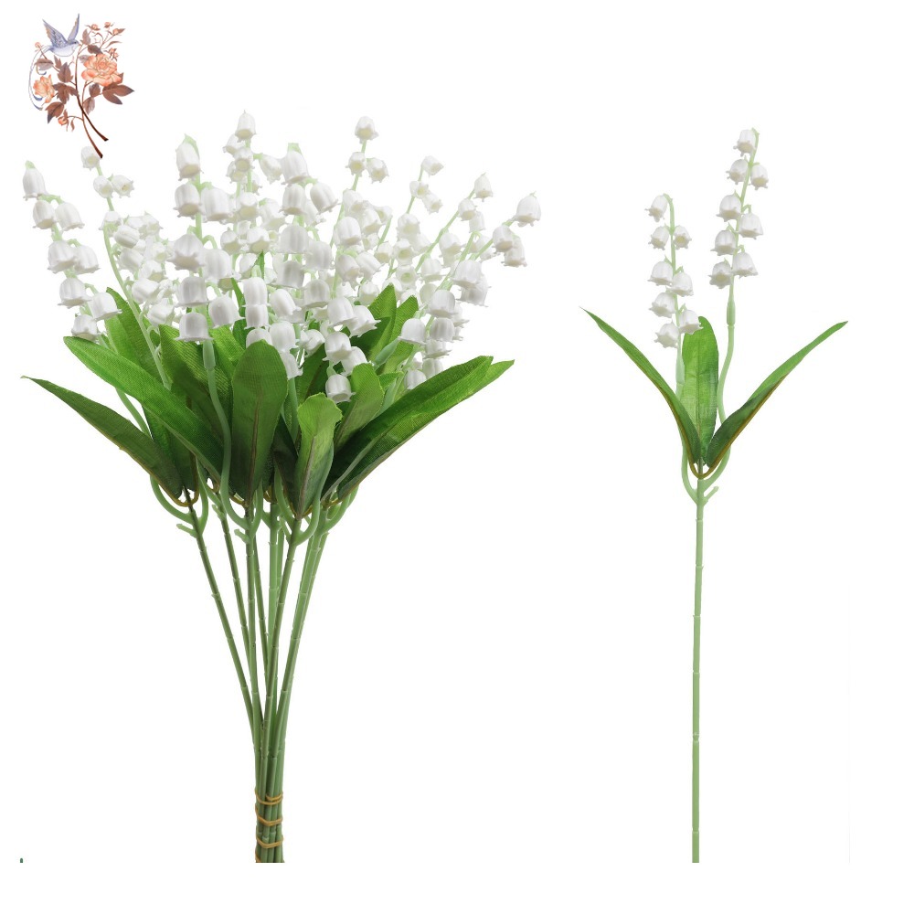 White Lily of The Valley 10Pcs - Dried Flower Bunch ulasan dan harga