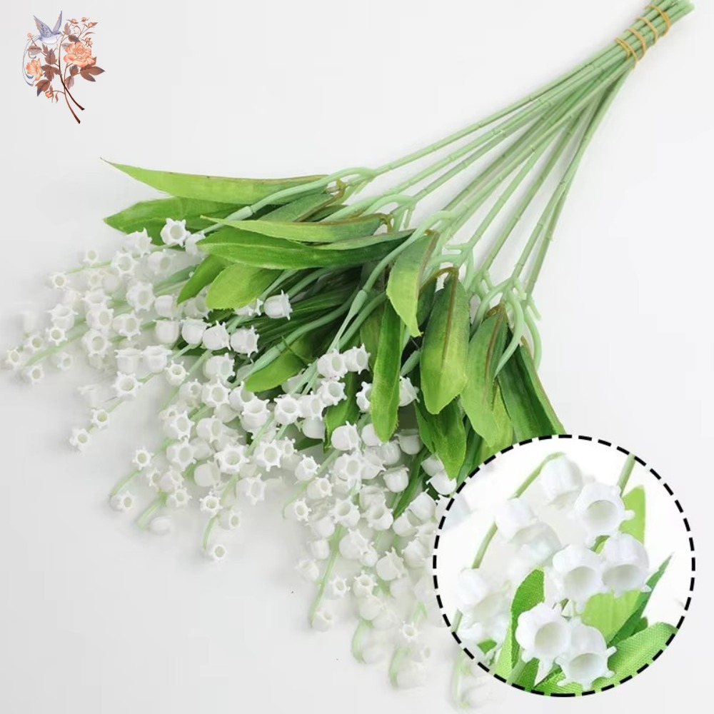 White Lily of The Valley 10Pcs - Dried Flower Bunch ulasan dan harga