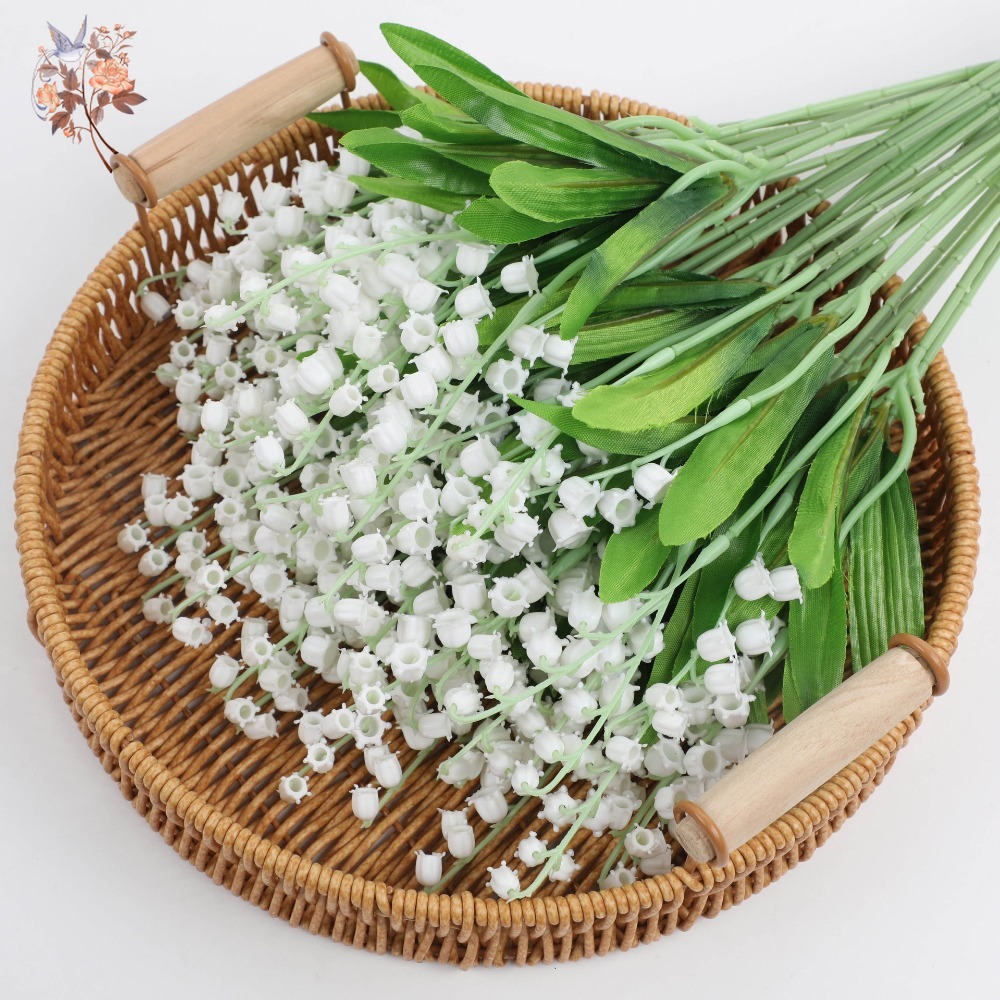 White Lily of The Valley 10Pcs - Dried Flower Bunch ulasan dan harga