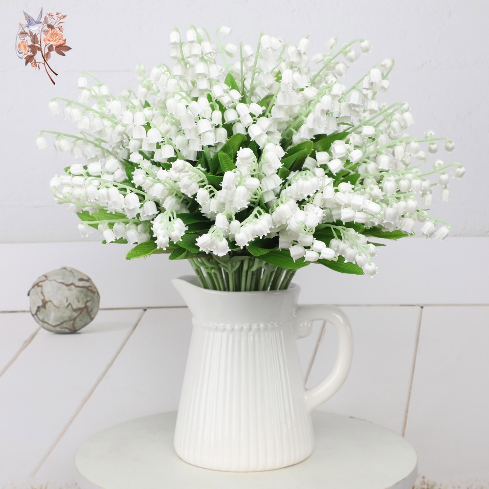 White Lily of The Valley 10Pcs - Dried Flower Bunch ulasan dan harga