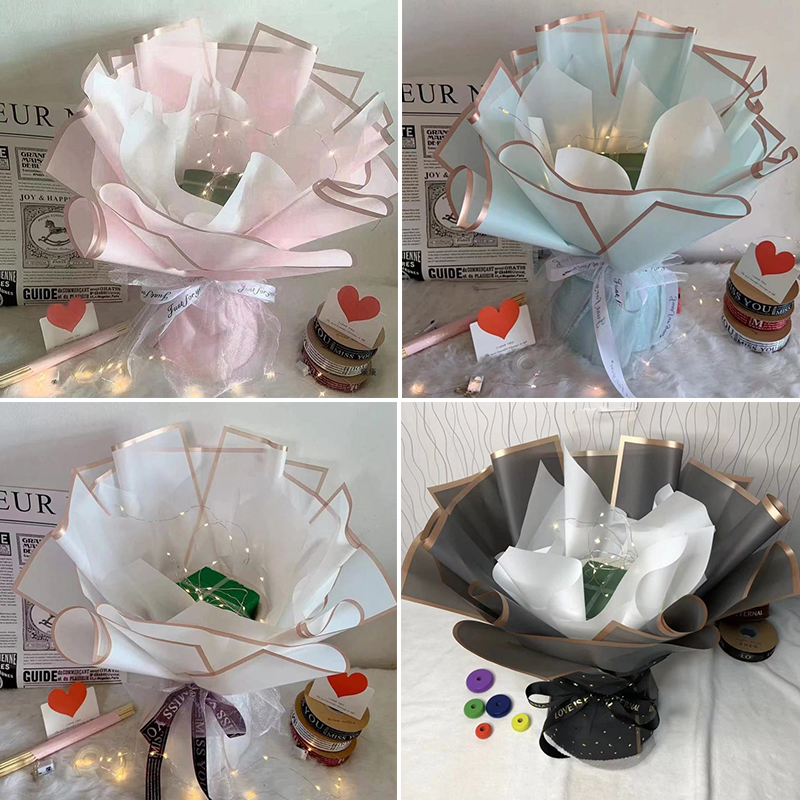 10pcs/set Waterproof Gold Bord - Florist Supply Shop ulasan dan harga